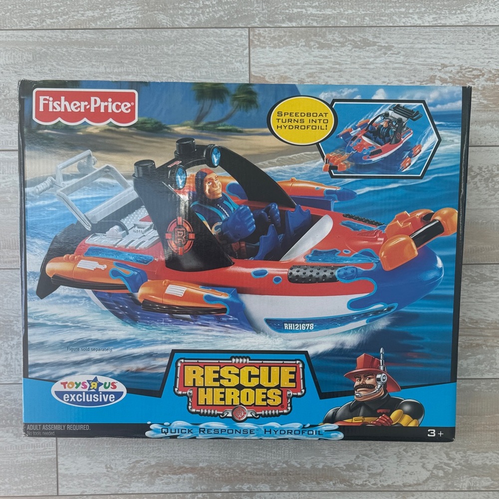NEW‎ Vintage Fisher Price Rescue Heroes Quick Response Hydrofoil